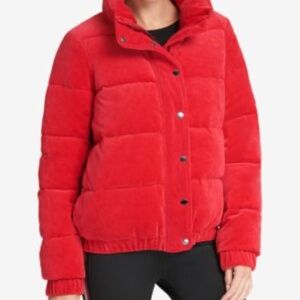 DKNY velour puff jacket